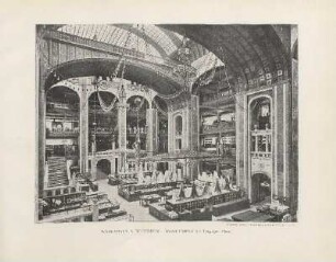 Warenhaus A. Wertheim. Grosser Lichthof am Leipziger Platz