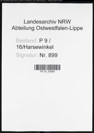 Sterberegister Standesamt Harsewinkel