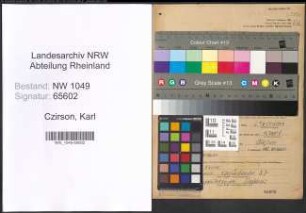 Entnazifizierung Karl Czirson , geb. 24.02.1921 ()