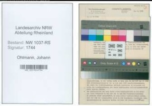 Entnazifizierung Johann Ohlmann , geb. 19.02.1895 (Stadtinspektor)