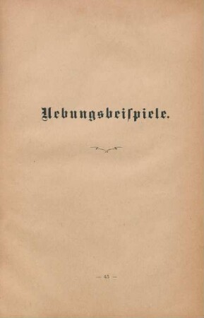 Uebungsbeispiele