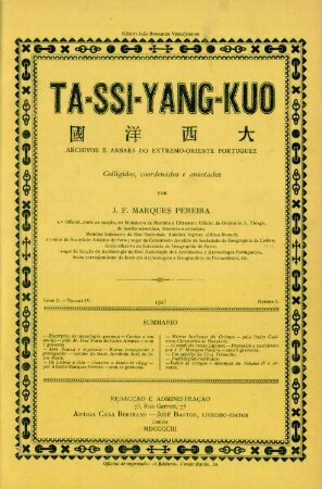 Serie II, Volume IV, No. 6