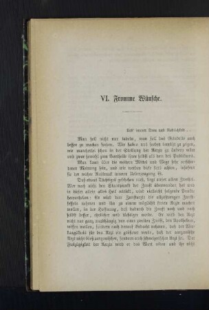 IV. Fromme Wünsche.