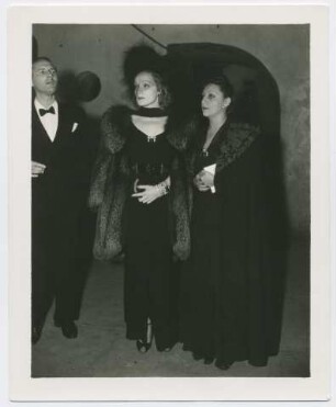 Willis Goldbeck, Marlene Dietrich und Ann Warner (Los Angeles, 1940) (Archivtitel)