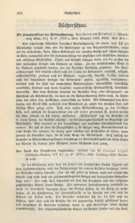 464-477 Empfehlenswerthe Schriften