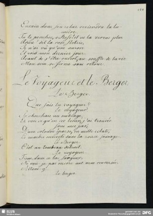 [Text 60:] Le Voyage et le Berger.