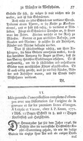 Idée générale d'une collection complette d'estampes.