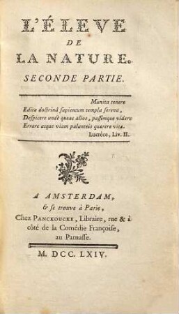 L' Éleve De La Nature, 2