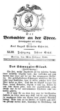 8. Stueck, 19. Februar 1844