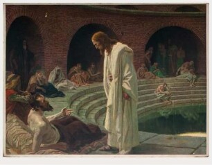 Jesus am Teich Bethesda