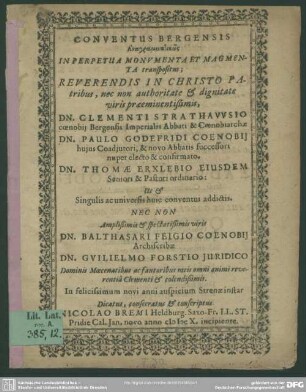Conventus Bergensis