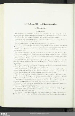 XV. Haltungsfehler und Haltungsschäden
