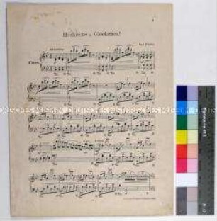 Klaviernoten "Hochzeits-Glöckchen!" von Rudolf Förster (Klavier, zweihändig)