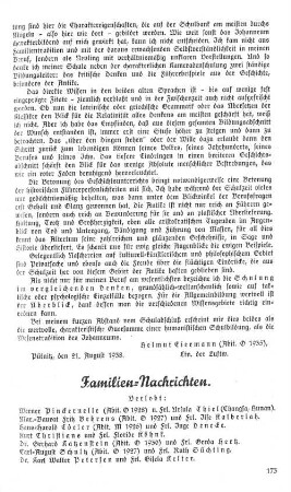 Familien-Nachrichten.