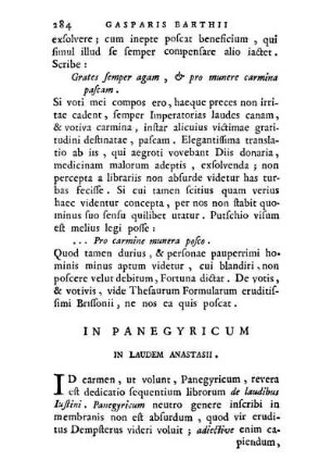 In Panegyricum In Laudem Anastasii.