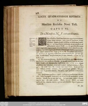 Locus Quadragesimus Septimus De Ministris Ecclesiae Novi Test.