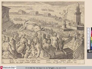 [Kaiser Claudius jagd in Ostia einen Wal; Whale hunt by the Emperor Claudius at Ostia]