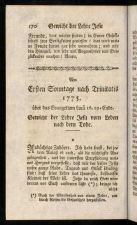 170-183, Am Ersten Sonntage nach Trinitatis