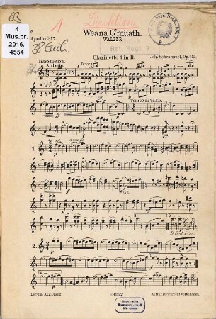 Weana G'müath : Walzer : op. 112