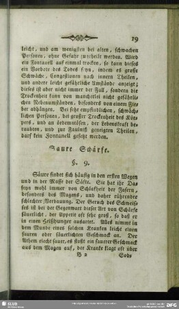 Saure Schärfe