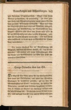 Einige Gedanken über den Eid
