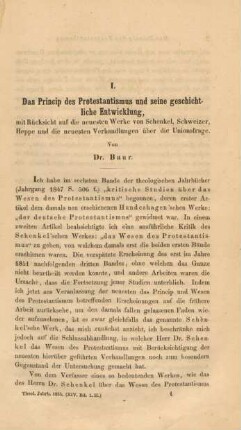 1-137 Das Princip des Protestantismus und deien geschichtliche Entwicklung