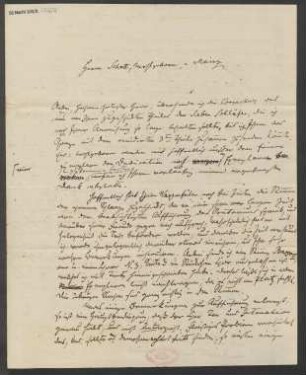 Brief an B. Schott's Söhne : 25.06.1835