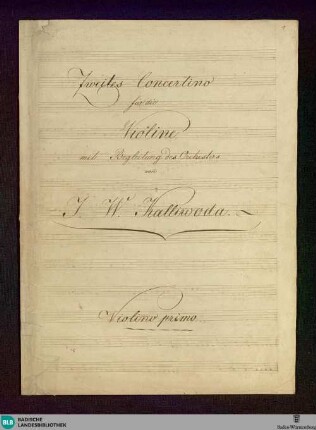 Concertino - Don Mus.Ms. 993|8 : vl, orch; A; StrK 30