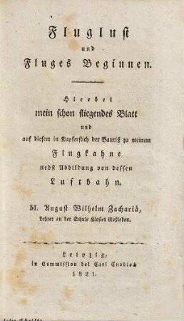 Fluglust, Fluges Beginnen und Fluges Fortgang