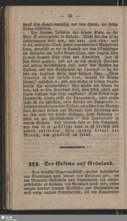 III. Der Eskimo auf Grönland