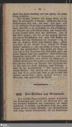 III. Der Eskimo auf Grönland