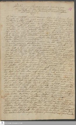 Auszug aus einer Trauerrede auf Johann Dietrich Steinbicker von Johann Anton Clamer Löning.