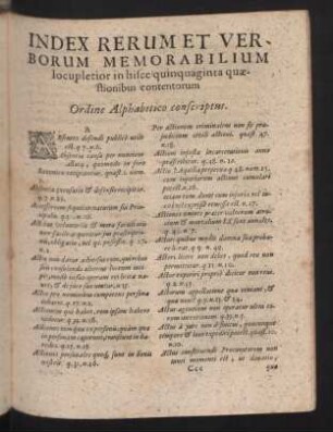Index rerum et verborum memorabilium