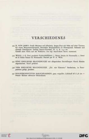 Verschiedenes (Nr. 343-347)