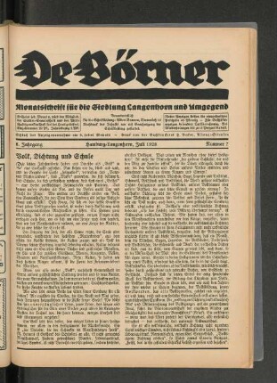 Juli 1928 Nummer 7