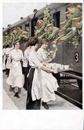 Postkartenserie zum Ersten Weltkrieg