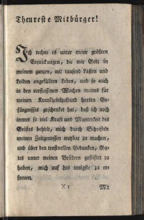 Theureste Mitbürger!