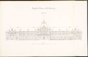 Kurhaus, Bad Oeynhausen: Ansicht der Vorderfront 1:100