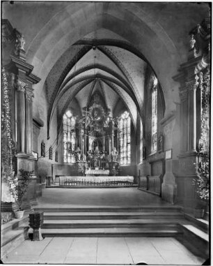 Bickesheim Wallfahrtskirche Maria Bickesheim Chor Innenansicht nach Osten