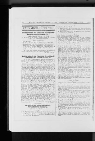 Reichsverband der Zahnärzte Deutschlands, Bezirksverband Hamburg e.V.