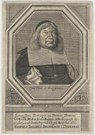 Bildnis des Ioannes Iacobus Brombach a Dieffenau