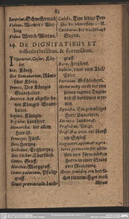 24. De Dignitatibus Et officiis civilibus, & forensibus
