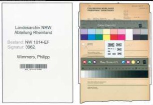 Entnazifizierung Philipp Wimmers , geb. 00.00.0000 ()