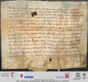 Urkunde : Belehnung des Johann und Engelhard II. von Hirschhorn mit Schloss Hirschhorn