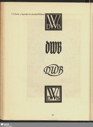 Deutscher Werkbund [verschiedene Signets]