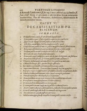 Caput VI. De Causis Litium Publicarum.