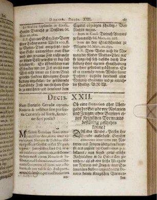 Decis XXII. - Decis XXIV.