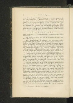 § 6. Atomistische Hypothese.