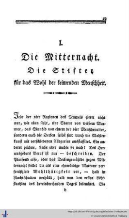 I. Mitternacht.