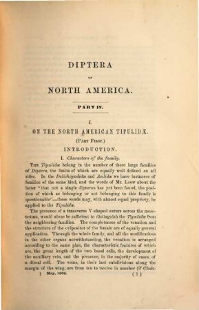 Monographs of the Diptera of North America, 4